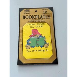 Vintage Antioch Paddington Bear Bookplates Set Of 12. New In Package.